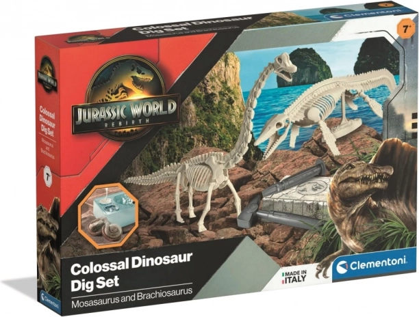 set de săpături fosile jurassic world – clementoni