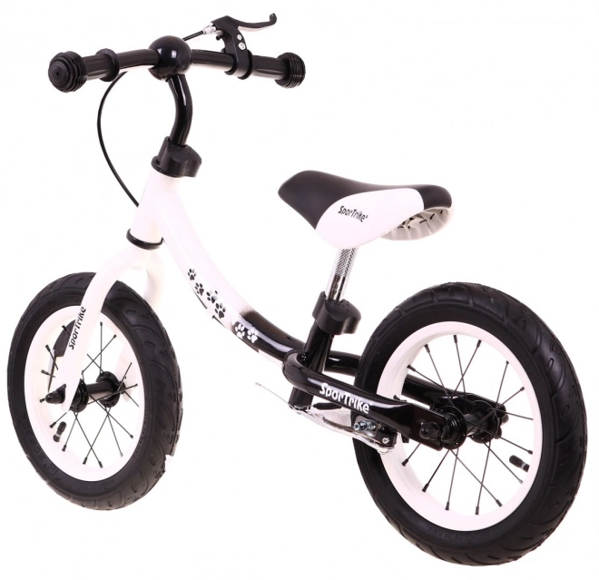 bicicletă fără pedale copii SporTrike Boomerang albă