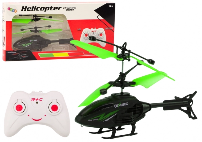 Elicopter controlat de la distanță RC Giroscop – Verde