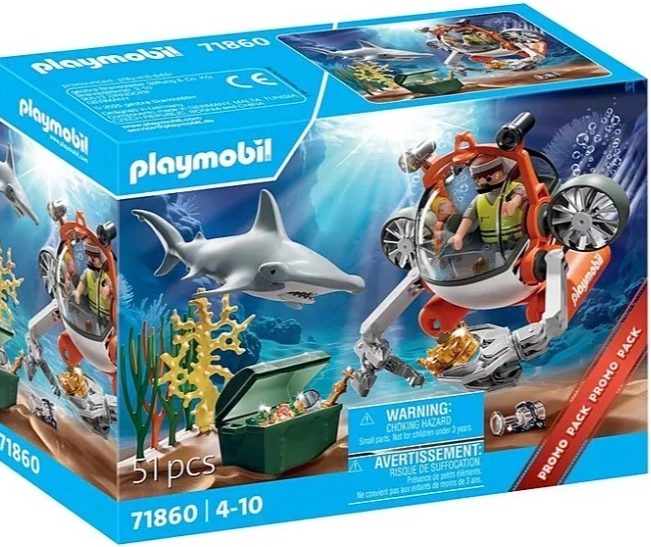 Playmobil vânătoare de comori cu submarin
