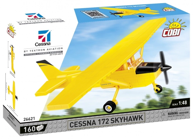 Cessna 172 Skyhawk din cărămizi, galben