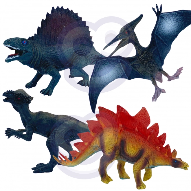 Set figurine Dinozauri XL cu covoraș