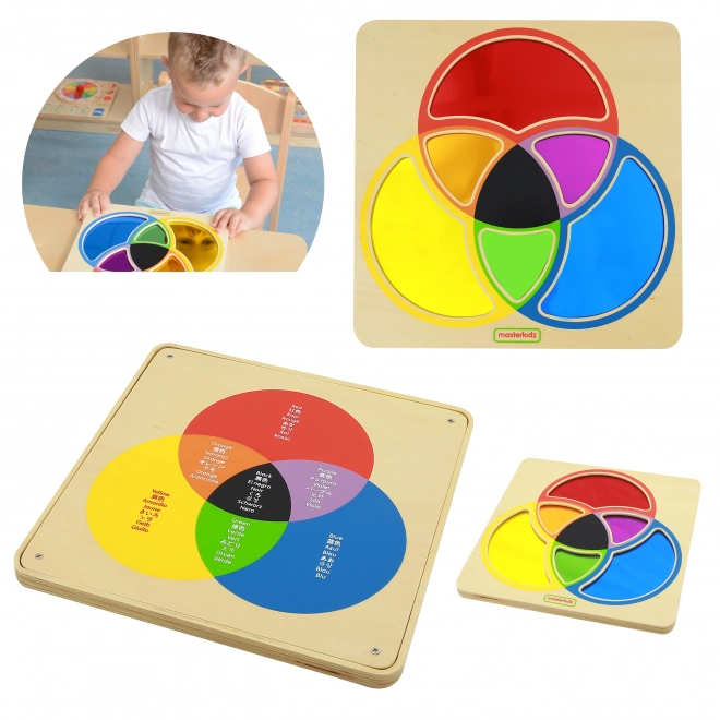 Tabla educațională cu oglindă colorată de la Masterkidz
