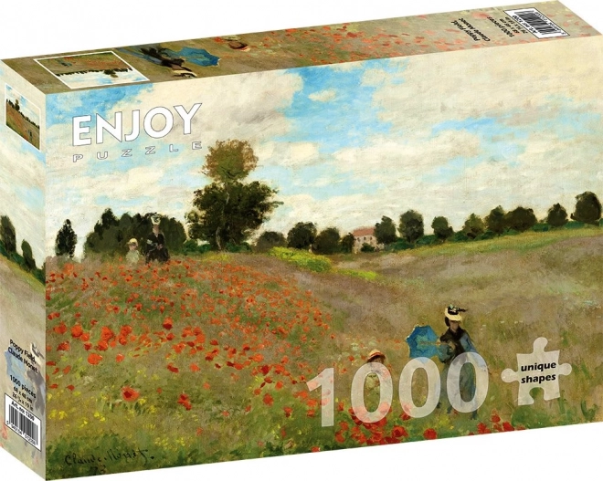 Puzzle Claude Monet: Câmpul de maci, 1000 de piese