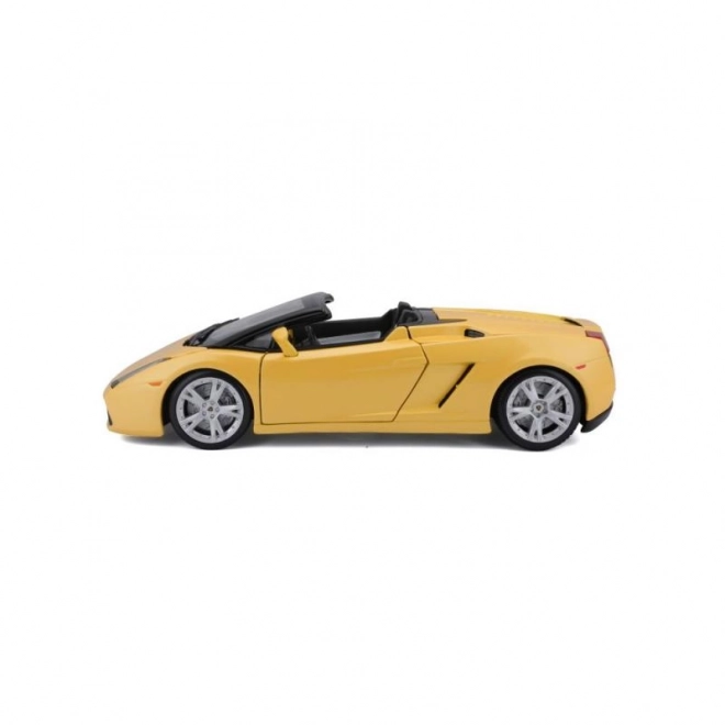 Mașinuță metalică Lamborghini Gallardo Spyder galbenă