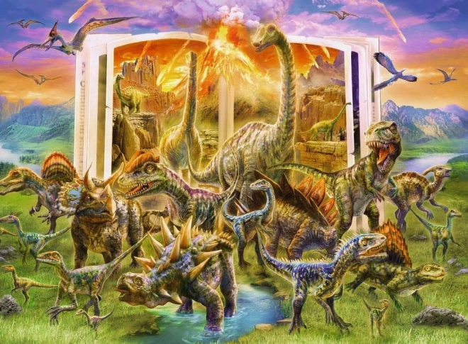 RAVENSBURGER Puzzle Enciclopedia dinozaurilor XXL 300 piese