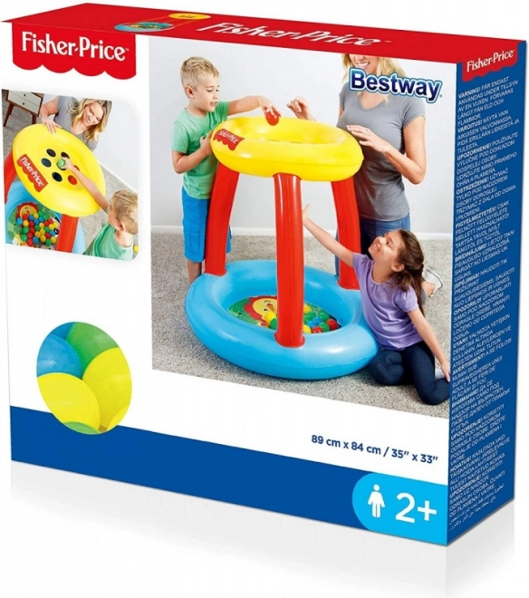 Fisher Price leagăn cu acoperiș și mingi Prietenii Animalelor 89 x 89 x 84 cm