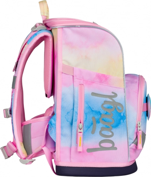 Baagl set Zippy Plus Rainbow Unicorn: ghiozdan, penar, saculet, sort, portofel