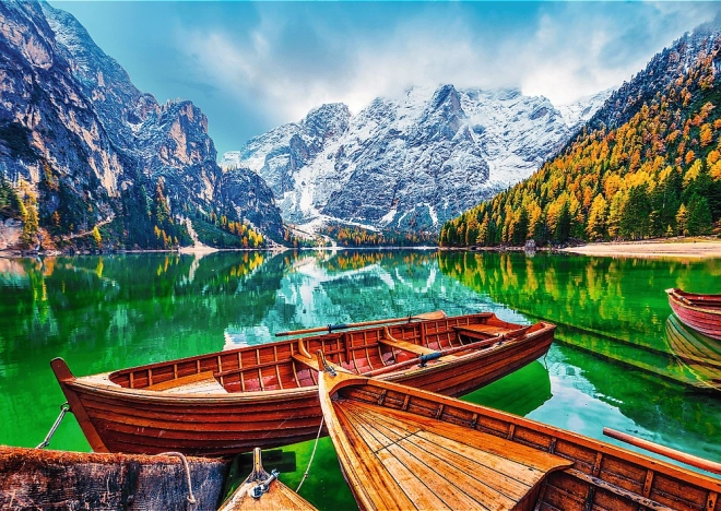 Puzzle 500 piese Lacul Braies Italia