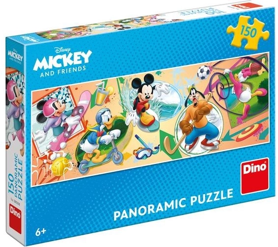 Scenă sportivă colorată cu MICKEY și prietenii