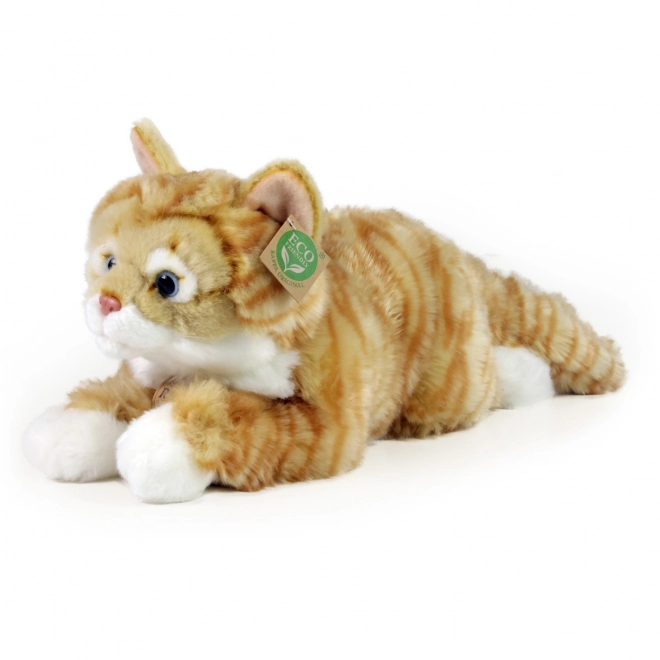 Pisică de pluș roșcată eco-friendly 40 cm