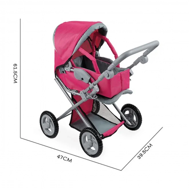 Carucior pentru papusi cu reglare 4 in 1