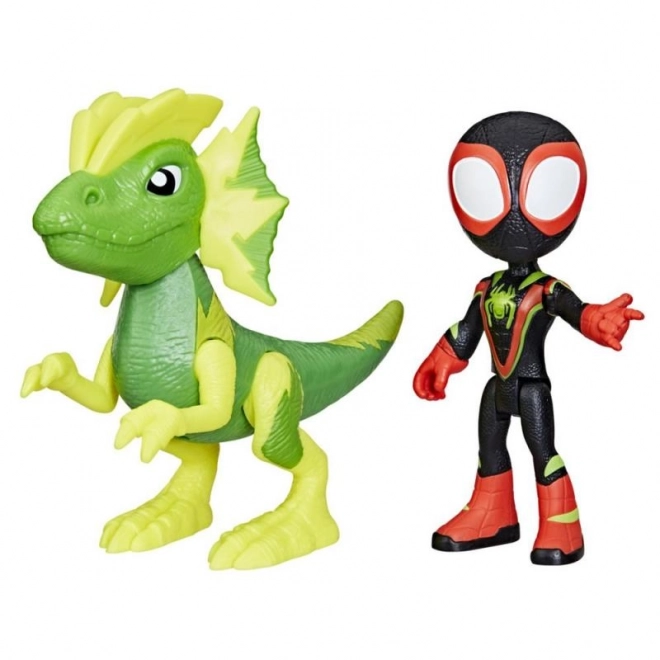 Set figurine Spider-Man Prietenii uimitori și dinozaurii răufăcători