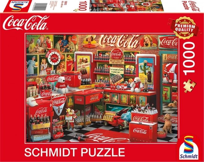 Puzzle Coca Cola magazin nostalgic 1000 piese