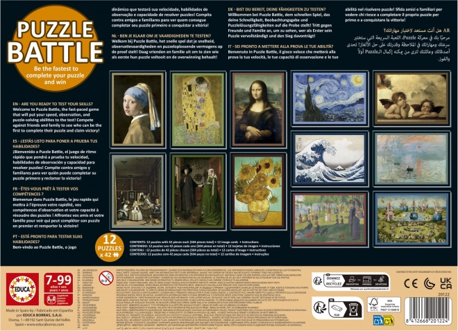 Puzzle Artă Bătălie Educa 12x42 piese