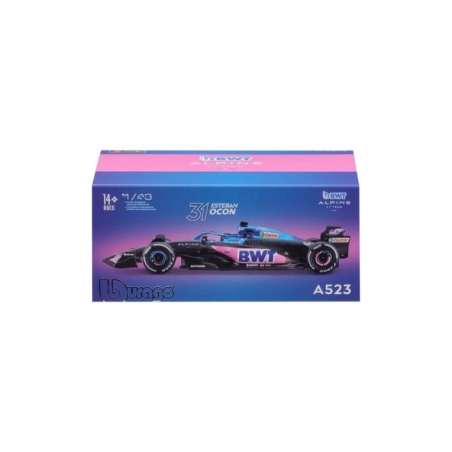 Model mașină F1 BWT Alpine A523 2023 Esteban Ocon 1:43