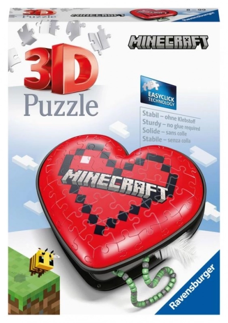 Puzzle 3D inima Minecraft