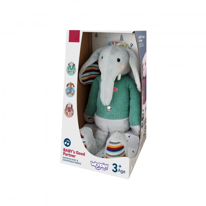 Elefant interactiv cu sunet și lumină WOOPIEBABY