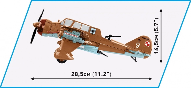 Avion COBI PZL.23 Karaś II Război Mondial, scară 1:32