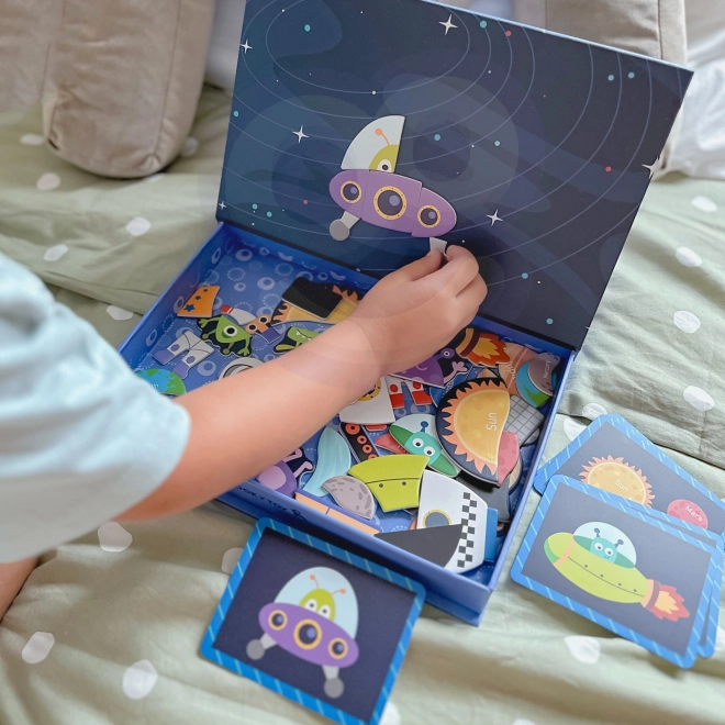 Set de Puzzle Magnetic Spațiu - TOOKY TOY