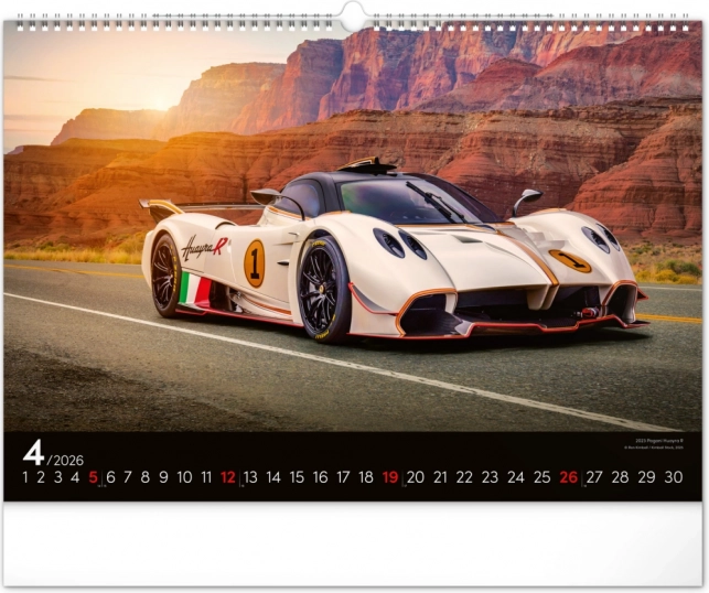 Calendar de perete Mașini Rapide 2026