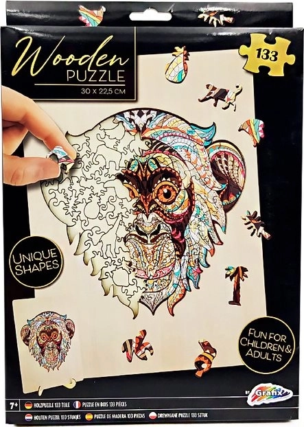 Puzzle contur GRAFIX - Maimuță, 133 piese