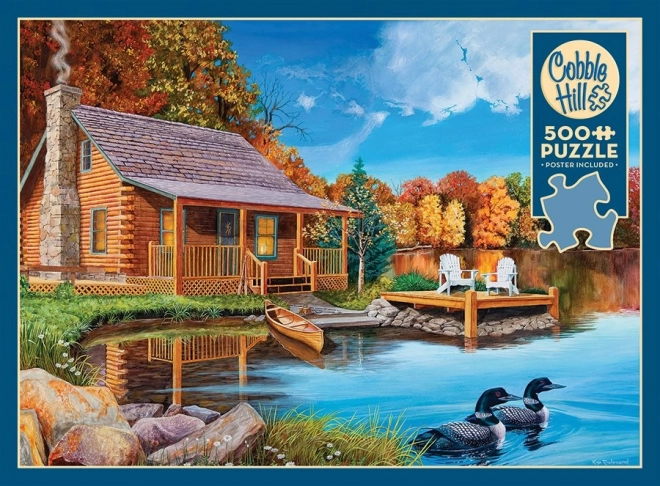 Puzzle Jezero Potáplic 500 Piese Cobble Hill