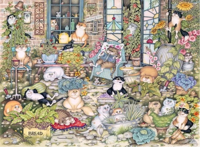 Puzzle Viața Pisicilor Crazy Cats - 500 de piese