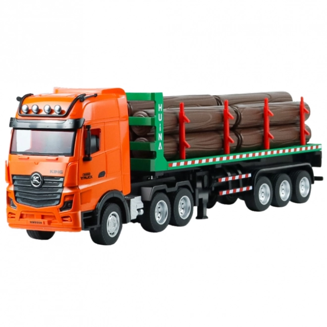 Transportor de lemn controlat de la distanță Huina la scară 1:18
