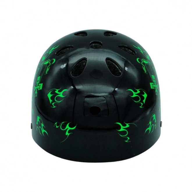 Cască ciclism negru-verde mărimea M