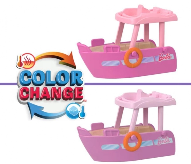Set Barbie Mini Barbieland cu barcă