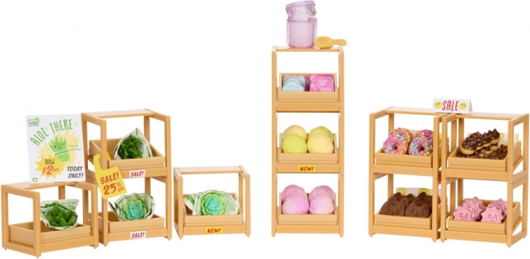 Rafturi modulare și piațetă