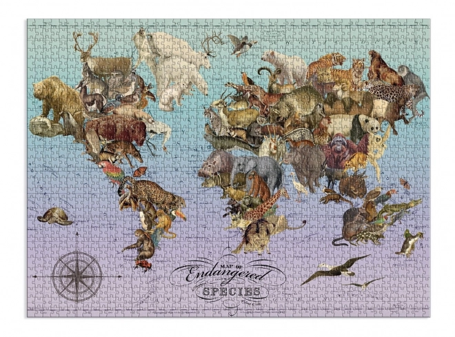 Puzzle Specii Amenințate 1500 Piese