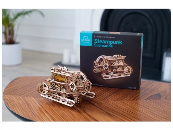 Puzzle mecanic 3D submarin Steampunk Ugears