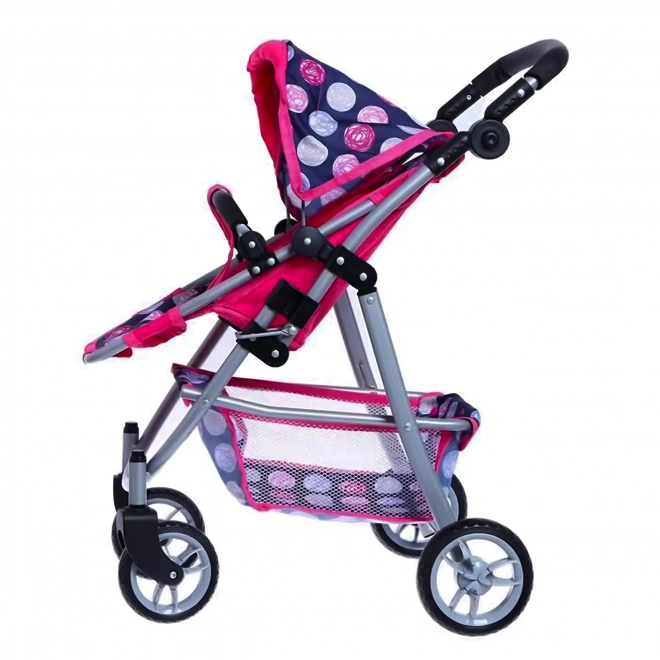 Carucior pentru papusi ajustabil Woopie Royal cu 4 roti