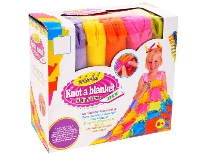 Set creativ patchwork cu pătură polară DIY