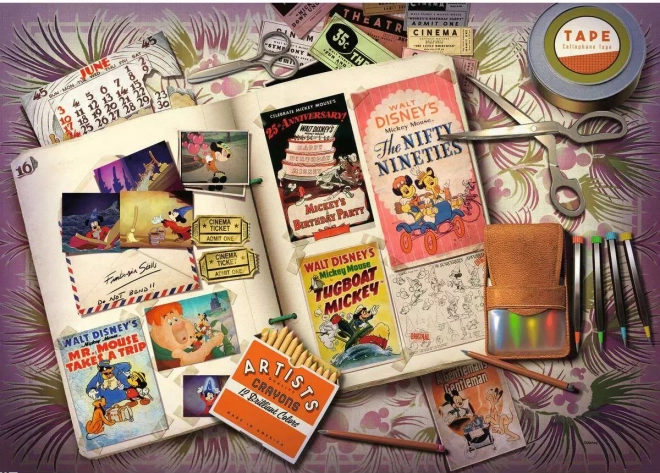 Puzzle Disney Mickey Aniversar 1940 1000 piese