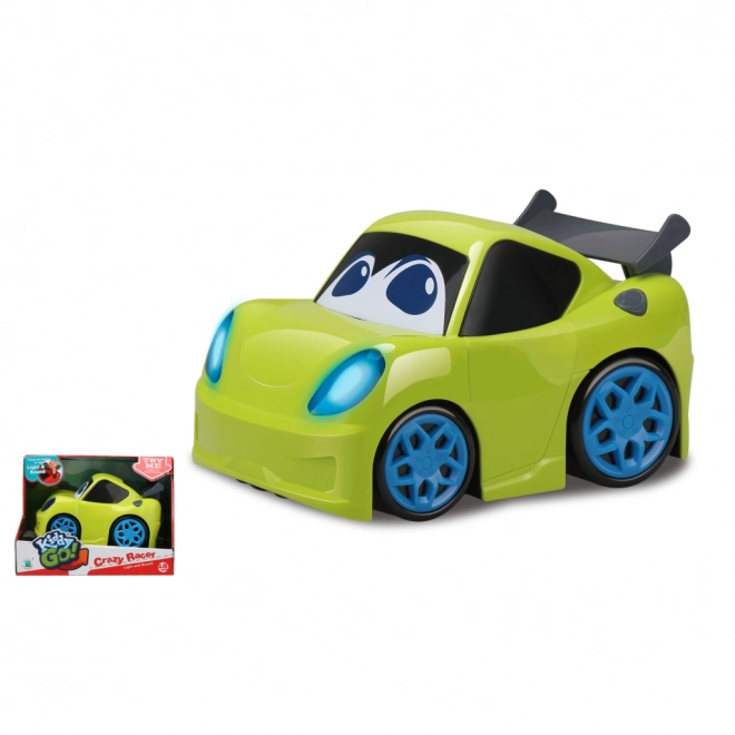 Mașină sport Kiddy Go! verde cu lumini și sunete
