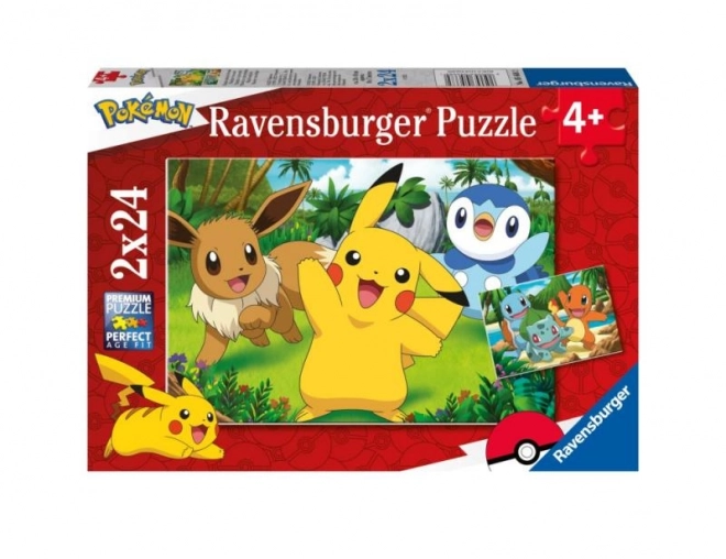 Puzzle Pokémon 2x24 piese