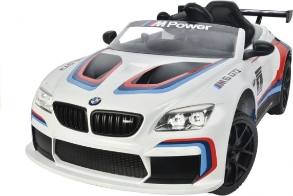 Mașină cu baterii BMW M6 GT3 Albă