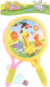 Palete pentru copii cu animăluțe – set cu mingiuță și coșuleț