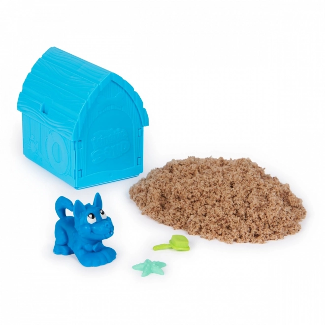 Kinetic Sand cățeluș în cușcă