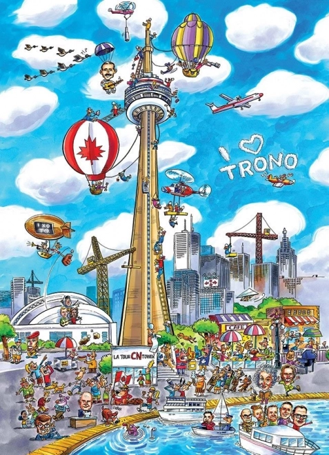 Puzzle Toronto DoodleTown 1000 piese