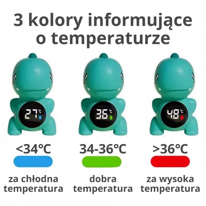 Termometru Dinozaur Woopie pentru apă, albastru