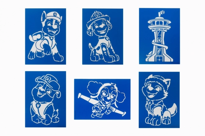Set de colorat cu markere pentru suflat Patrula Cățelușilor