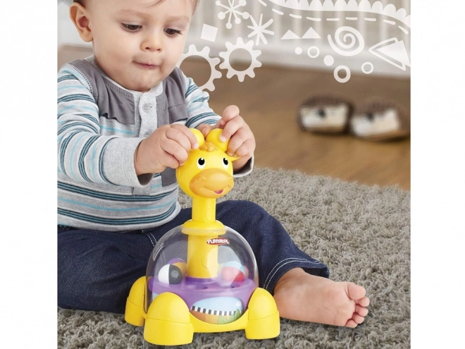 Jucărie bibuț cu bile Giraffă de la Playskool