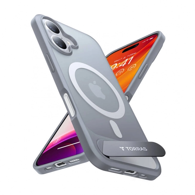 Husă Torras Pstand Series pentru iPhone 16 Plus