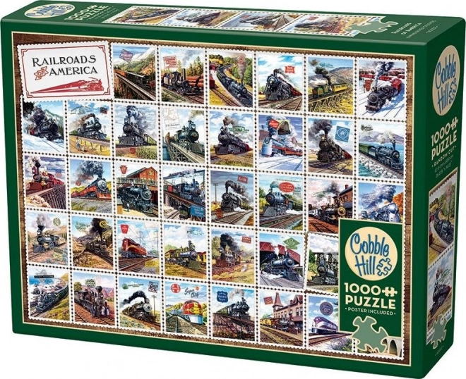 Puzzle trenuri legendare ale Americii 1000 piese