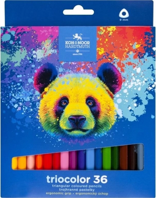 Pasteluri triunghiulare Triocolor 36 bucăți urși de la Koh-i-Noor