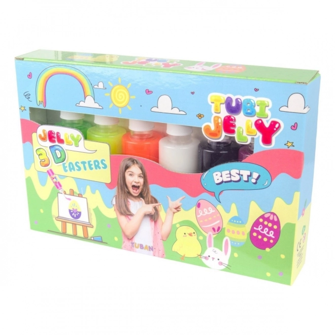Set creativ de Paște Tubi Jelly 6 culori